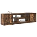 Miniatyrbilde 5 av 11: vidaXL TV-benk røkt eik 188,5x41x50 cm konstruert tre