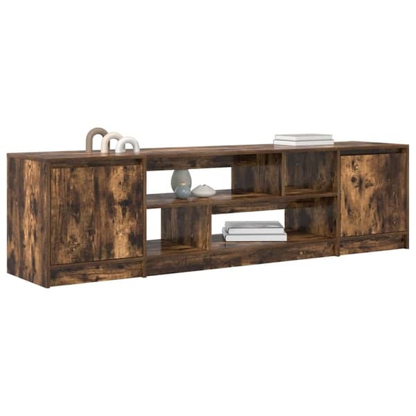 vidaXL TV-benk røkt eik 188,5x41x50 cm konstruert tre