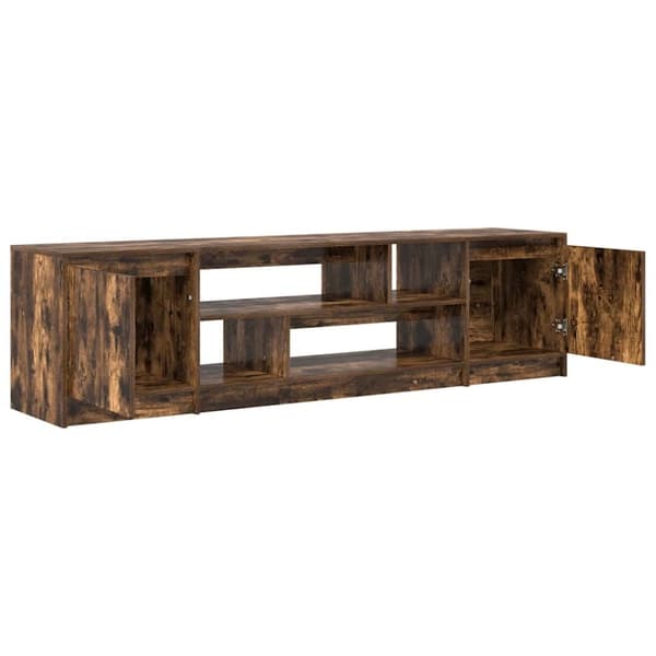 vidaXL TV-benk røkt eik 188,5x41x50 cm konstruert tre
