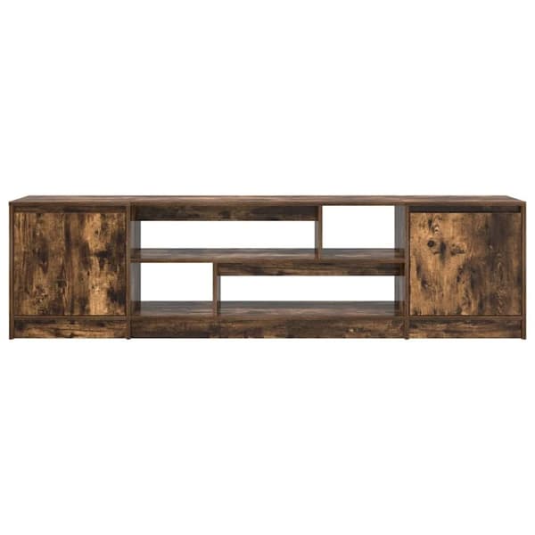 vidaXL TV-benk røkt eik 188,5x41x50 cm konstruert tre