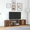 Miniatyrbilde 2 av 11: vidaXL TV-benk røkt eik 188,5x41x50 cm konstruert tre