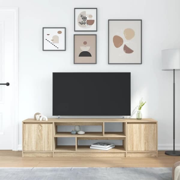 vidaXL TV-bänk sonoma ek 188,5x41x50 cm konstruerat trä