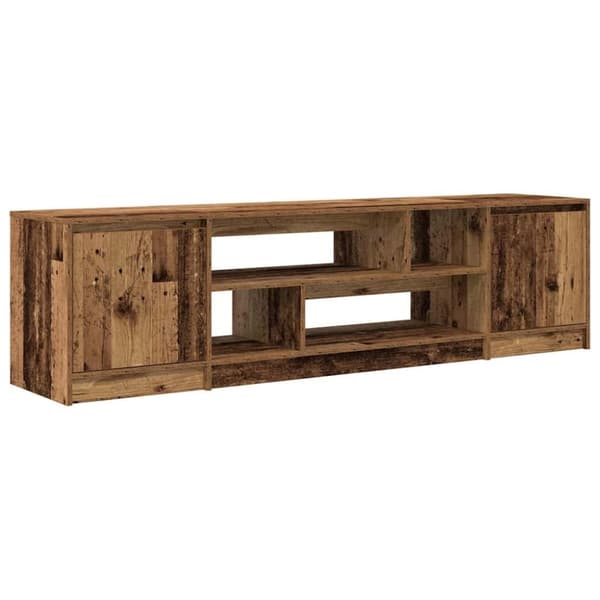 vidaXL TV-benk gammelt tre 188,5x41x50 cm konstruert tre