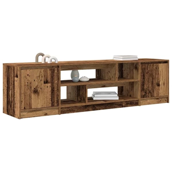 vidaXL TV-benk gammelt tre 188,5x41x50 cm konstruert tre