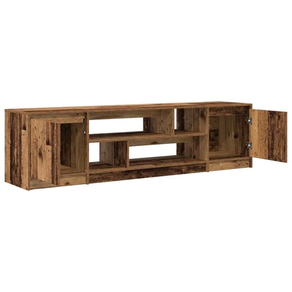 vidaXL TV-benk gammelt tre 188,5x41x50 cm konstruert tre