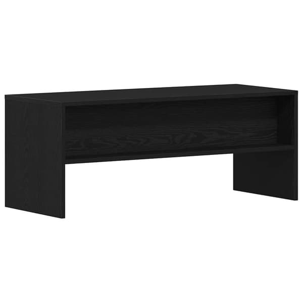 vidaXL TV-bänk svart ek 100x40x40 cm konstruerat trä