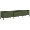 Miniatyrbilde 8 av 11: vidaXL TV-benk olivengrønn 202x39x43,5 cm kaldvalset stål