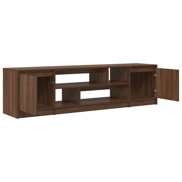 vidaXL TV-bänk brun ek 188,5x41x50 cm konstruerat trä