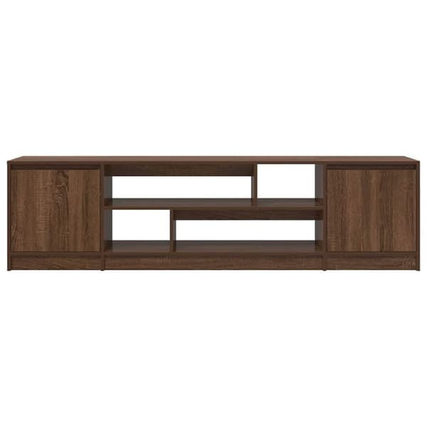 vidaXL TV-bänk brun ek 188,5x41x50 cm konstruerat trä