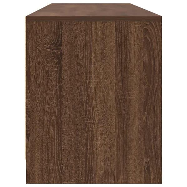 vidaXL TV-bänk brun ek 188,5x41x50 cm konstruerat trä
