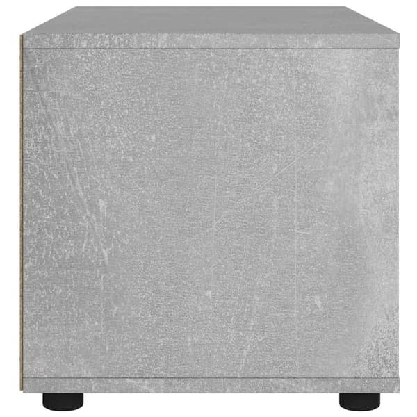 vidaXL tV-bord VISNES 100x40x38 cm konstrueret træ betongrå