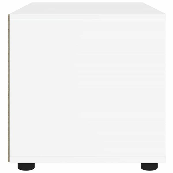 vidaXL tV-bord VISNES 100x40x38 cm konstrueret træ hvid