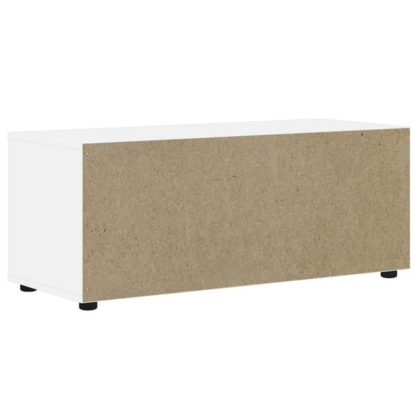 vidaXL tV-bord VISNES 100x40x38 cm konstrueret træ hvid