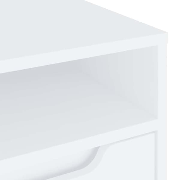 vidaXL tV-bord VISNES 100x40x38 cm konstrueret træ hvid
