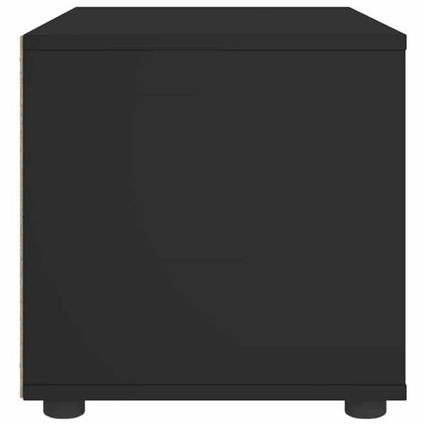 vidaXL TV-bänk VISNES svart 60x40x38 cm konstruerat trä