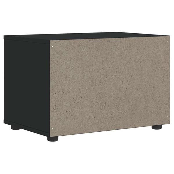 vidaXL TV-bänk VISNES svart 60x40x38 cm konstruerat trä