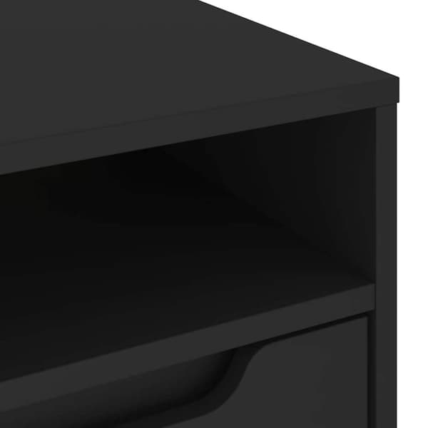 vidaXL TV-bänk VISNES svart 60x40x38 cm konstruerat trä