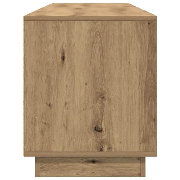 vidaXL TV-benk med LED-lys artisan eik 193,5x41x50 cm