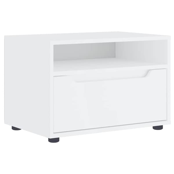 vidaXL tV-bord VISNES 60x40x38 cm konstrueret træ hvid