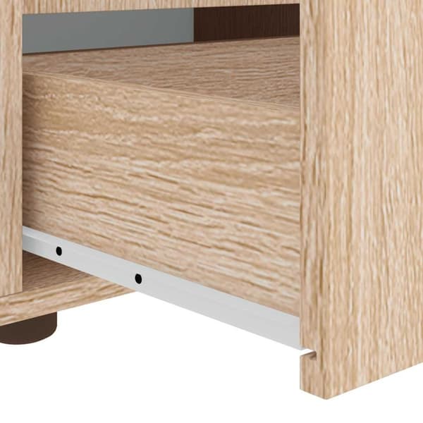 vidaXL tV-bord VISNES 60x40x38 cm konstrueret træ sonoma-eg