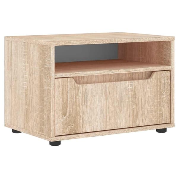 vidaXL tV-bord VISNES 60x40x38 cm konstrueret træ sonoma-eg
