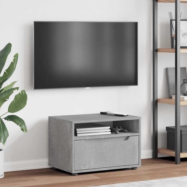vidaXL TV-kaappi VISNES Betoninharmaa 60x40x38 cm tekninen puu
