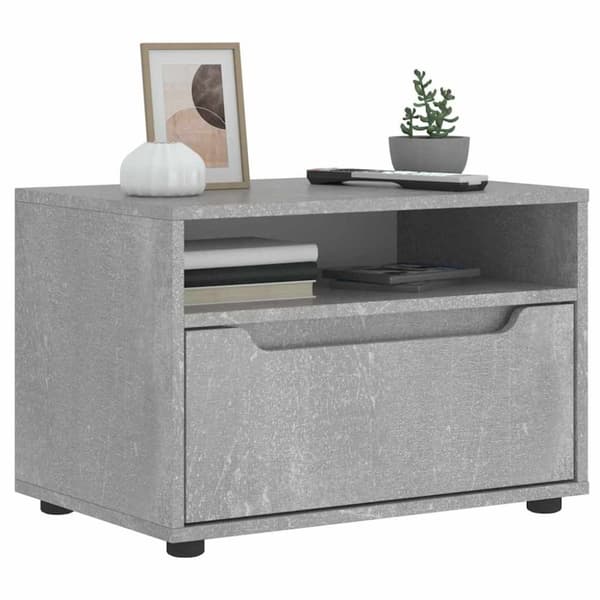 vidaXL TV-kaappi VISNES Betoninharmaa 60x40x38 cm tekninen puu