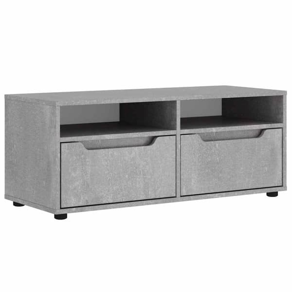 vidaXL TV-bänk VISNES betonggrå 100x40x38 cm konstruerat trä
