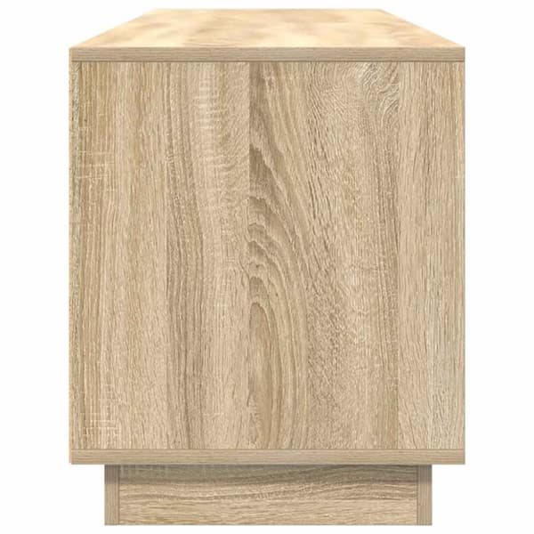 vidaXL TV-bänk med LED-lampor sonoma ek 193,5x41x50 cm