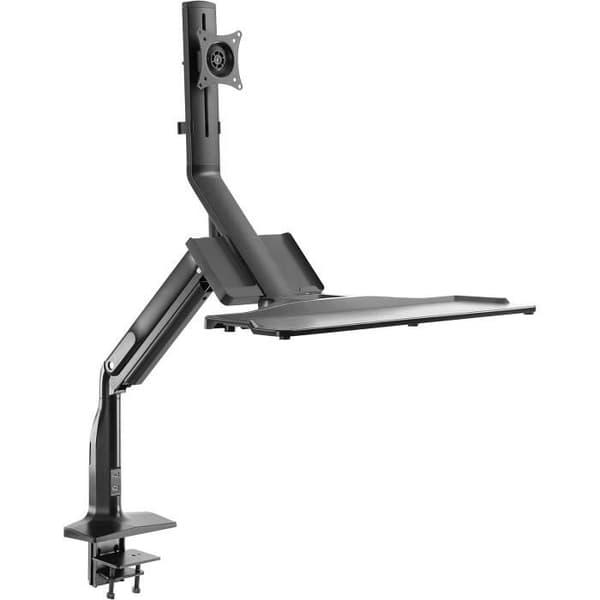 Stöd för PC-skärm 17-32 TS5411 RICOO Gasfjäder Tangentbordsförvaring Justerbar Lutning Bordfäste VESA 75 x 75