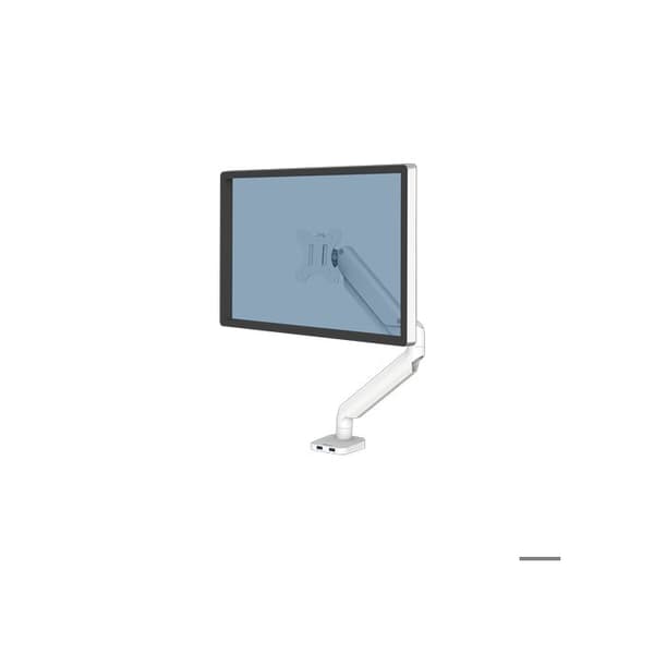 Skärmstödarm - FELLOWES - Platinum Series - Enkel - Vit - Snygg design Vit
