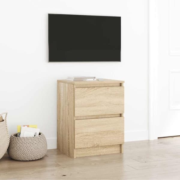 TV-bänk sonoma ek 40x35x54 cm konstruerat trä
