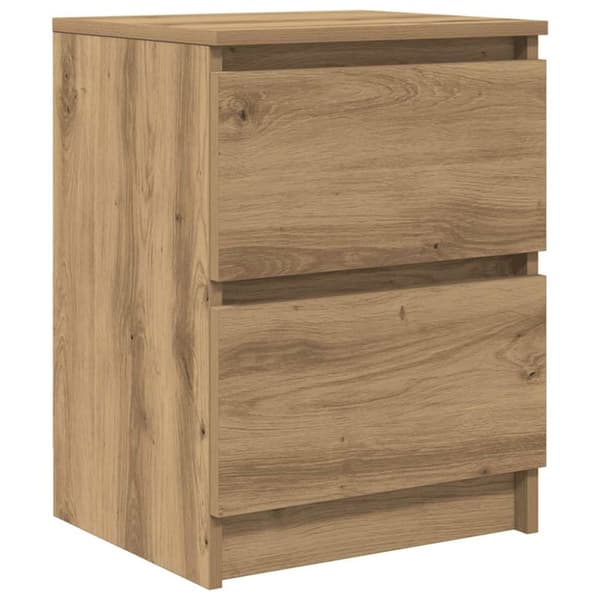 TV-bänk hantverksmässig ek 40x35x54 cm konstruerat trä