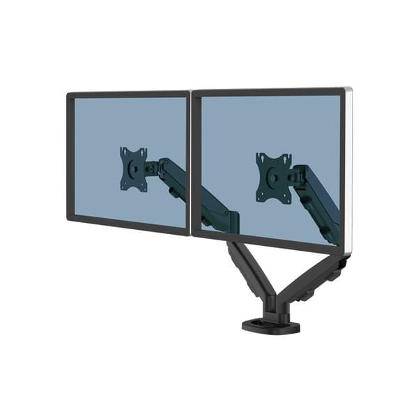 Dubbel monitorarm Eppa - svart
