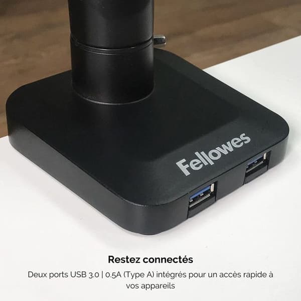 Stöd TV - Enkel serie skärmhållare - 8043301 - Svart - Fellowes