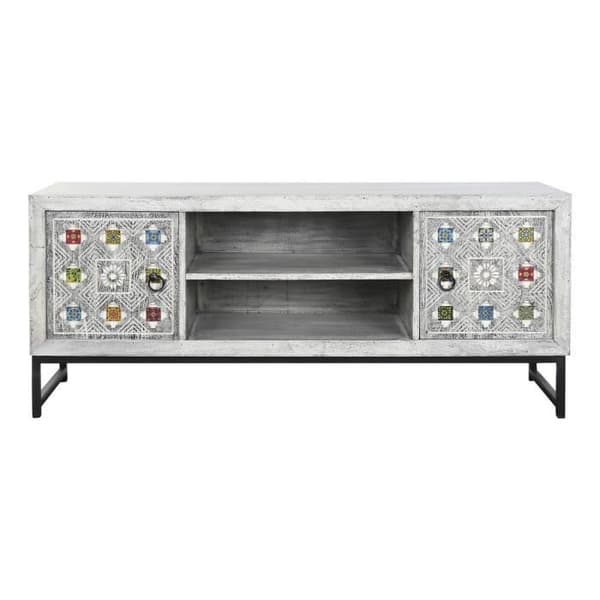 keramiskt tv-ställ i indisk stil, mango 130 cm
