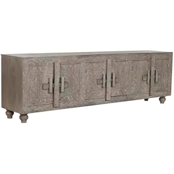 TV-skåp - HOME ESPRIT - Ljusbrun - 207 x 66 x 48,25 cm - Trä - Rektangulär