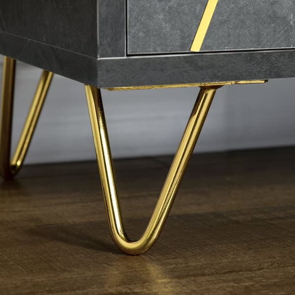Rootz TV -kaluste -TV -penkki - TV -kaappi - Entertainment Center - Säilytysratkaisu - 147 cm x 35cm x 52cm - kaapelin hallinta