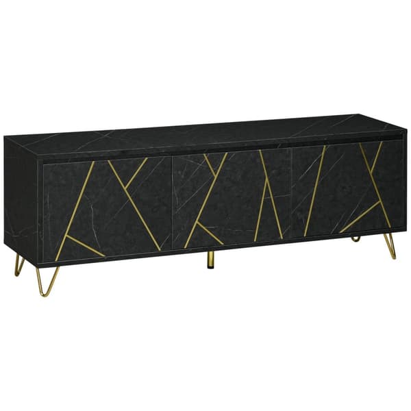 Rootz TV -kaluste -TV -penkki - TV -kaappi - Entertainment Center - Säilytysratkaisu - 147 cm x 35cm x 52cm - kaapelin hallinta