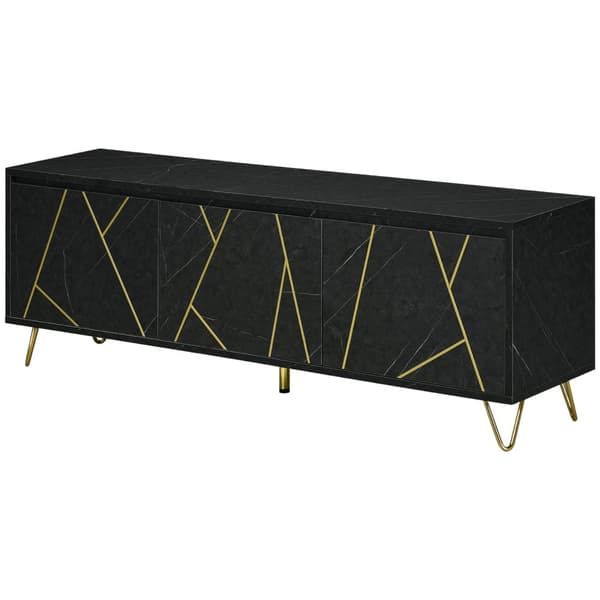 Rootz TV -kaluste -TV -penkki - TV -kaappi - Entertainment Center - Säilytysratkaisu - 147 cm x 35cm x 52cm - kaapelin hallinta