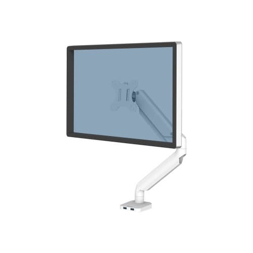 Fellowes Platinum Series monteringssats - justerbar arm - för Bildskärm - vit Vit