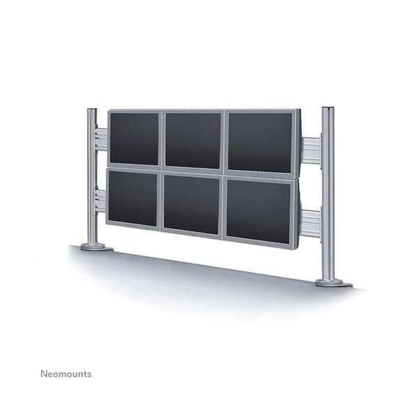 Monteringskomponent - NewStar - FPMA-DTB200 - 6 LCD-skärmar - Silver - 10" till 24" Silver