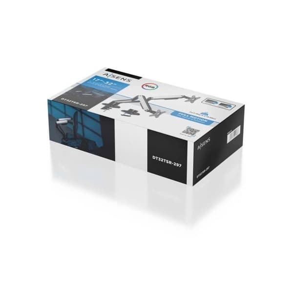 Stödtavla Gaming RGB - AISENS - DT32TSR-297 - 9 kg - Rotera - Luta - 3 Pivotar