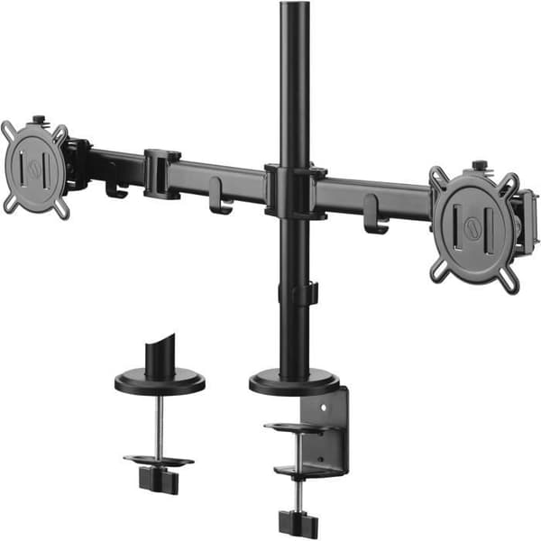 Universellt Dubbelmonitorfäste - ONE FOR ALL - DM2210 - 13 till 32 tum - 8 kg per skärm - 90° lutning Svart