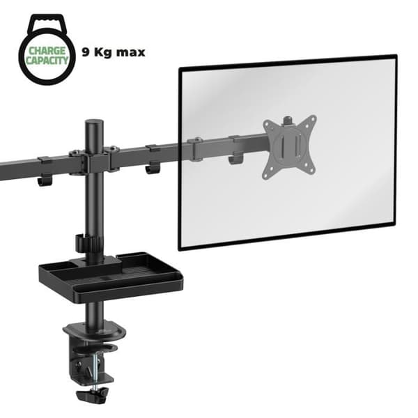 Monitorsupport - ADVANCE - XtendMounts Dual - 2 skärmar 17' till 32' - 9 kg per skärm - Höjdjusterbar