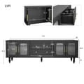 Miniatyrbild 3 av 11: Rootz Retro TV Lowboard - Entertainment Console - Media Unit - Gott lagring - 175 cm x 38 cm x 55,5 cm