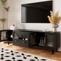 Miniatyrbild 5 av 11: Rootz Retro TV Lowboard - Entertainment Console - Media Unit - Gott lagring - 175 cm x 38 cm x 55,5 cm