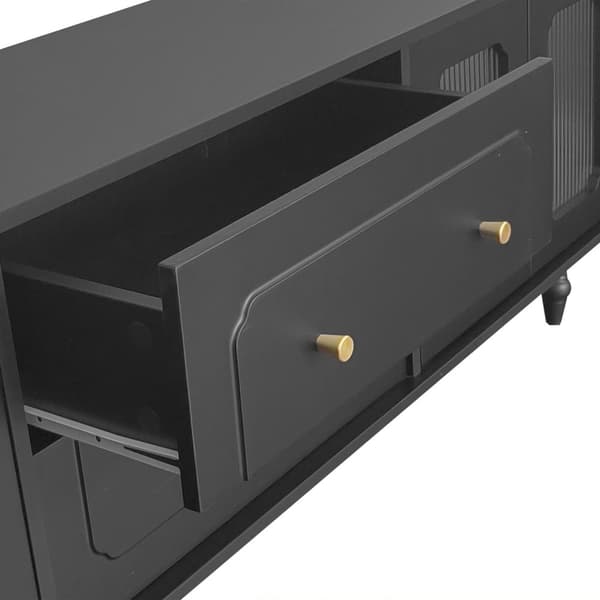 Rootz Retro TV Lowboard - Entertainment Console - Media Unit - Gott lagring - 175 cm x 38 cm x 55,5 cm