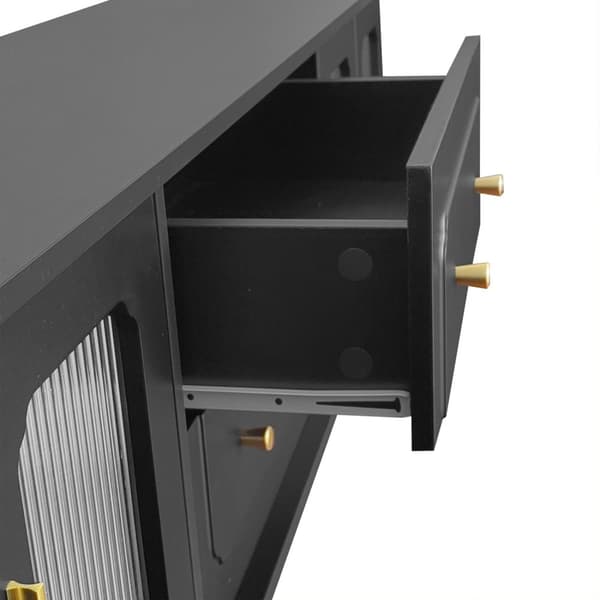 Rootz Retro TV Lowboard - Entertainment Console - Media Unit - Gott lagring - 175 cm x 38 cm x 55,5 cm