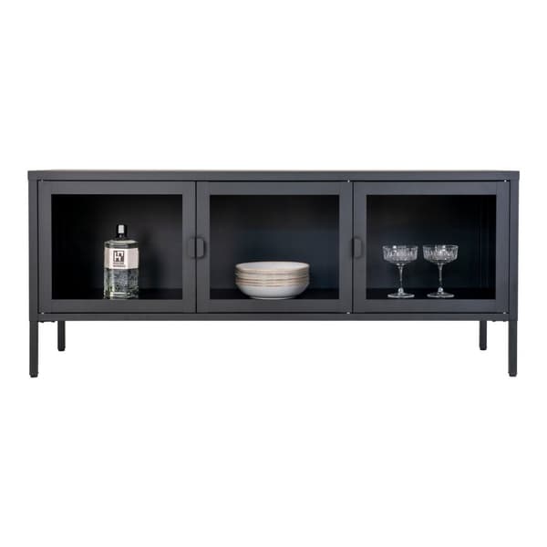 Rootz Brisbane TV -Bench - TV -teline - Mediakonsoli - Riittävä tallennustila - 130x40x55 cm